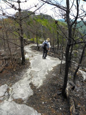 Burned Trail to The Chimneys