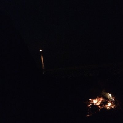 Bonfire at Barry island feat. cool moon