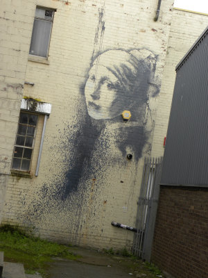 Banksy // Girl With The Pierced Eardrum