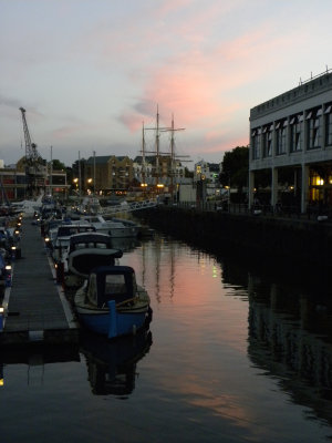 Floating Harbor at Sunset