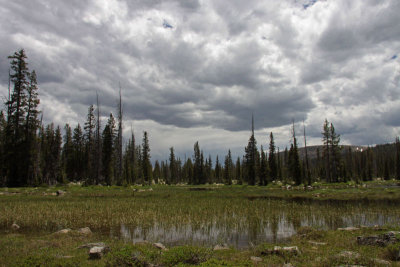 Clouds over Pass Lake, Utah