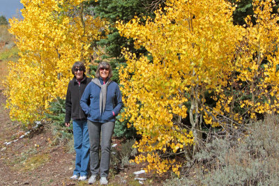 Martha and Ann enjoy fall colors!