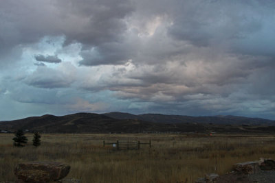 Storm Clouds over the Swaner Preserve at Sunset