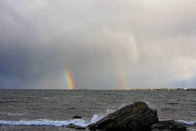 Rainbows over the ocean