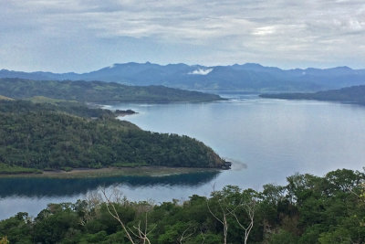 View from the top of the hill above the resort.