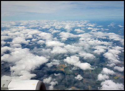 In Flight: Somewhere over Denmark