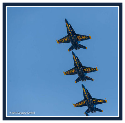 Blue Angels Diamond in Line Astern: Recovering O/H