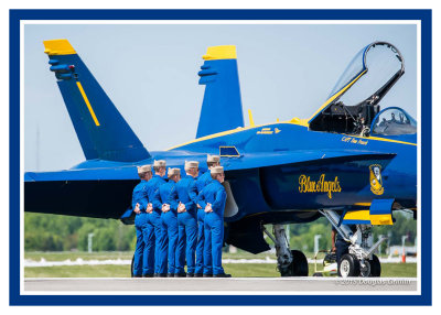 2015 Blue Angels: Ready to March to Their Respective Aircraft