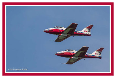 Snowbirds 5 and 9_ Departing CYOW