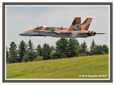 CAF CF-18 Demonstration Aircraft in 75th Anniversary Battle of Britain Commemorative Camouflage: SERIES of Two Images