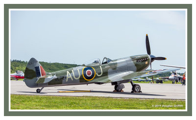 Spitfire XVIe in Canadian 421 Sqdn. Markings: SERIES of Two Images
