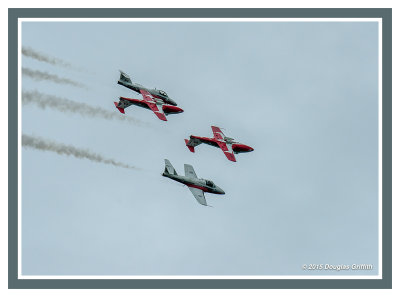Canadair CT-114 Tutors of 431 Air Demonstration Squadron: The Snowbirds: Double Inverted Roll