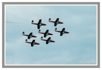 Canadair CT-114 Tutors of 431 Air Demonstration Squadron: The Snowbirds: Seven Aircraft Formations: SERIES Of Three Images