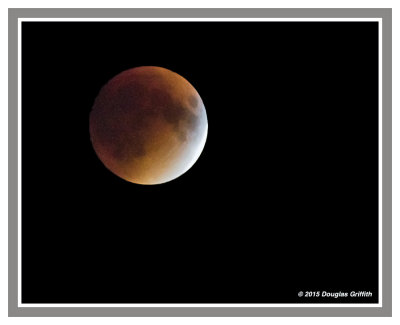 Lunar Eclipse: Blood Moon: SERIES of Four Images