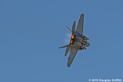 Afterburner with Weapons Bay Doors Open: Lockheed F-22 Raptor