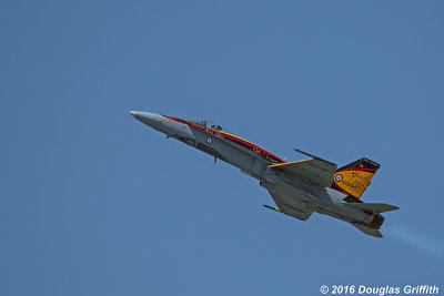 High Alpha Pass: CF-188 (CF-18) Hornet: 2016 Demonstration Team Colours Commemorating the BCATP
