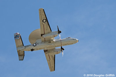 Northrop Grumman E-2D Advanced Hawkeye: Overhead for the Landing Break - Runway 15; CYXU: SERIES of Two Images