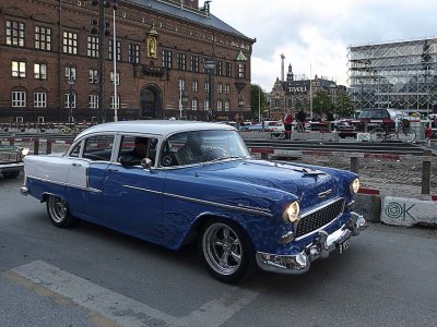 Promenade dans Copenhague / Walking in Copenhagen - Chevrolet 1955