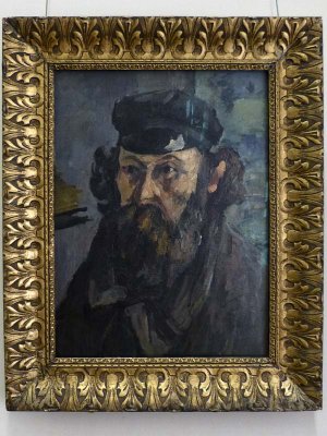 Cézanne, Autoportrait à la casquette, c. 1873