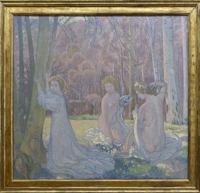 Maurice Denis, Figures dans un paysage de printemps (Le bois sacré), 1897
