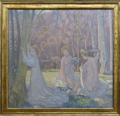 Maurice Denis, Figures dans un paysage de printemps (Le bois sacr), 1897