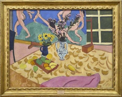 Matisse, Fruits, fleurs, panneau  La Danse  1909
