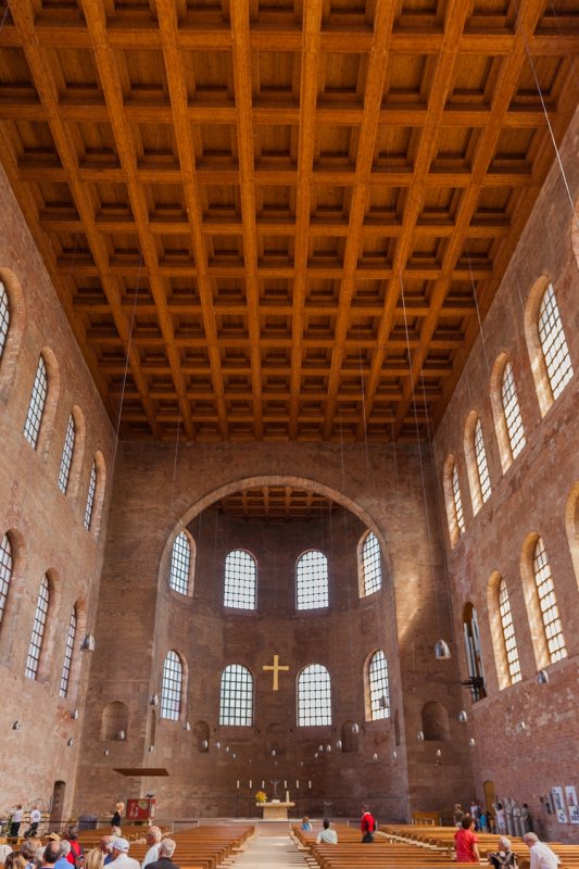 Interior of the Basilica of Constantine