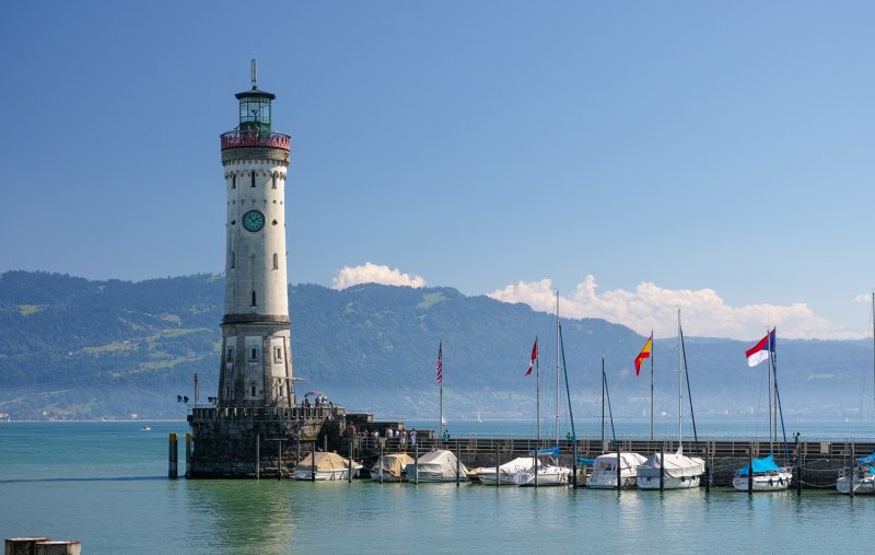 Historic Port with Lighthouse