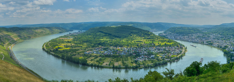 Rhine River Bend Pano 