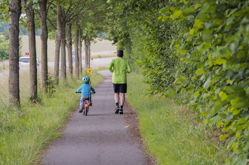 Working out with Dad