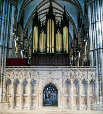 Lincoln Cathedral Choir Screen and Organ