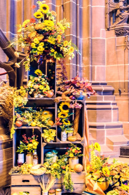 Cathedral flowers for Harvest Festival 2015