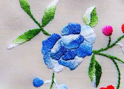 Close up of handkerchief