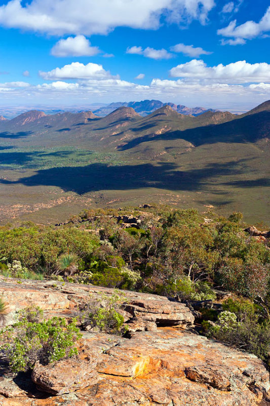 Wilpena Pound with the Elder Range in the background.