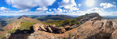 Wilpena Pound with St Mary Peak (righthand side)