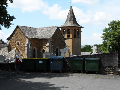 Church, cemetery, dumpsters. There's a metaphor in there somewhere.