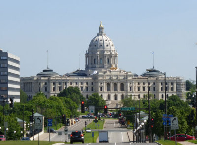 Minnesota Capital Building from the Cathedral of Saint Paul