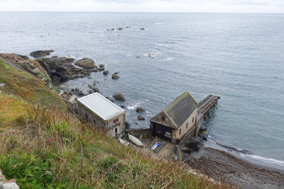 View down to the old lifeboat station