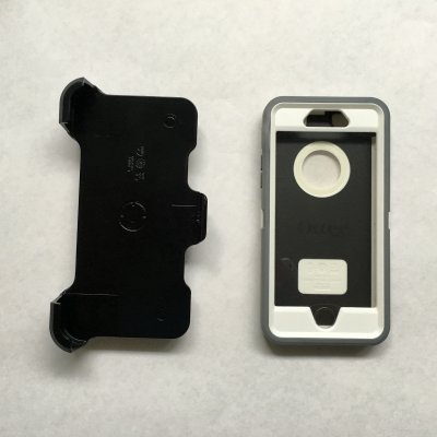 Belt clip and Otter Box - Front