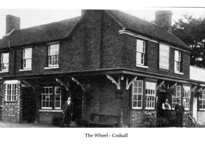 The Wheel Public House, Codsall- where Bernard & Grace Shaw were landlords