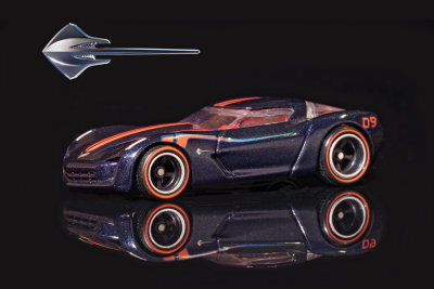 Hotwheels- 2009 Corvette Stingray Concept