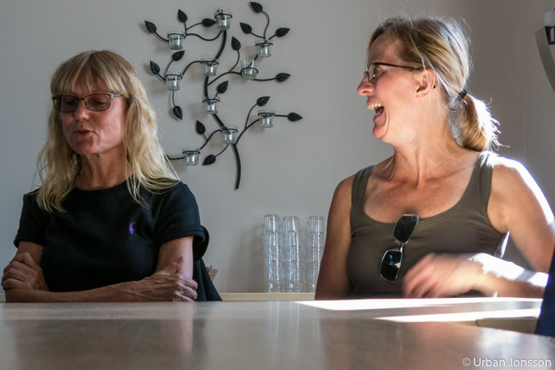 Agneta tycks ha sagt ngot underfundigt...