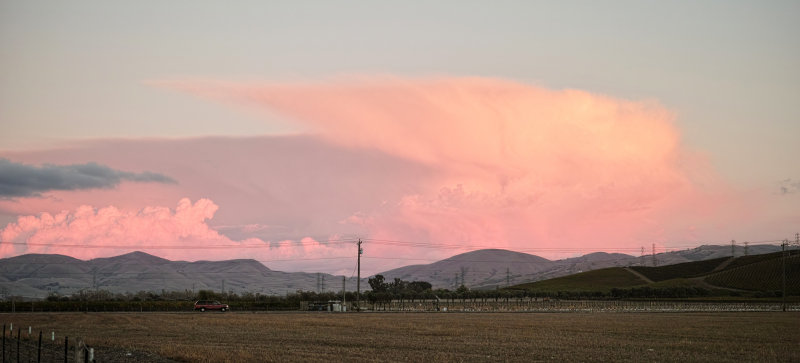 Red Clouds at Night