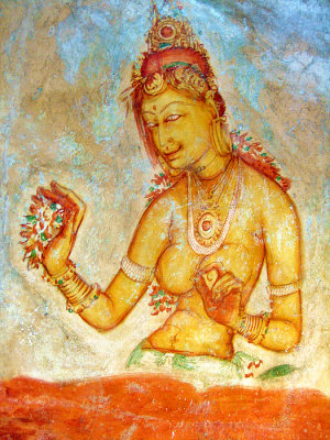 Sigeriya Cave Painting - Sri Lanka