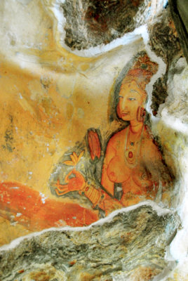 Cave Painting - Sigiria - Sri Lanka