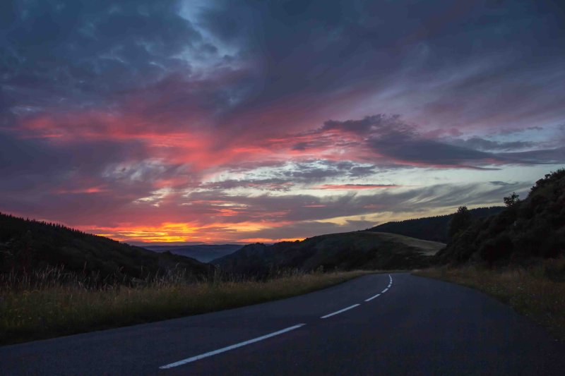 Sunset Mont Aigoual