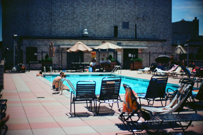 Rooftop pool club, Murray Hill
