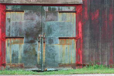 door of old barn
