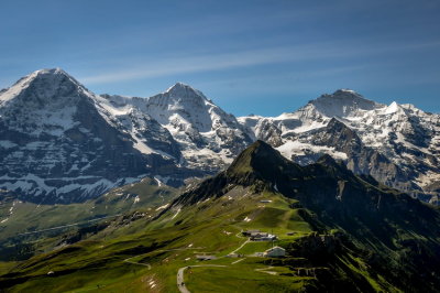 Mnnlichen - view to Eiger - Mnch - Jungfrau