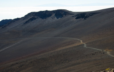 Haleakala's long trail down